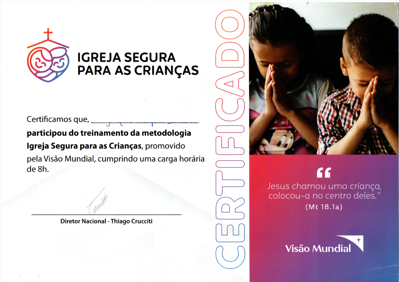 Igreja Segura para as Crianças – Visão Mundial