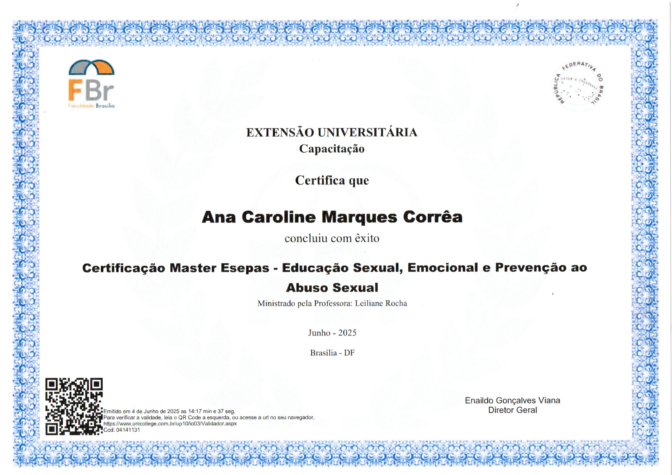 Certificação Master ESEPAS